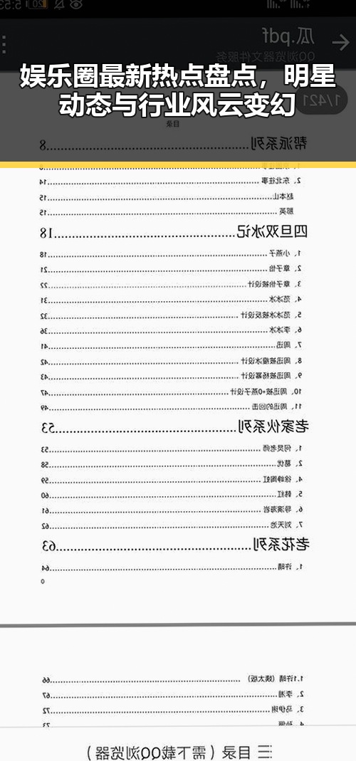 娱乐圈最新热点盘点，明星动态与行业风云变幻